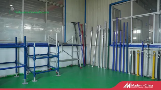 Durable Adjustable Steel Props for Outdoor Construction and Scaffolding