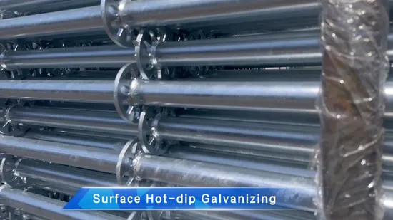 Factory Supply Galvanized Steel Ring Lock Vertical Standard Scaffold Ledger Bay Brace Layher Allround Ringlock Scaffolding