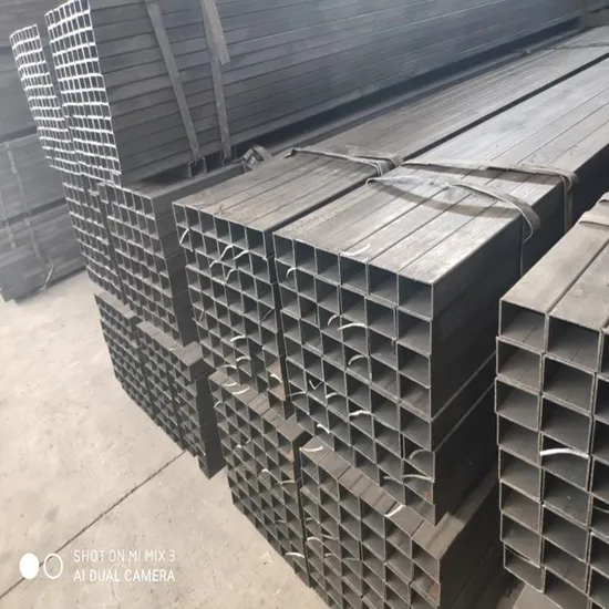 ASTM A500 Hollow Section Galvanized Welded 50*50mm Black Tube A36 Mild Steel Profile Ms Rectangular Tube and Square Pipe 
